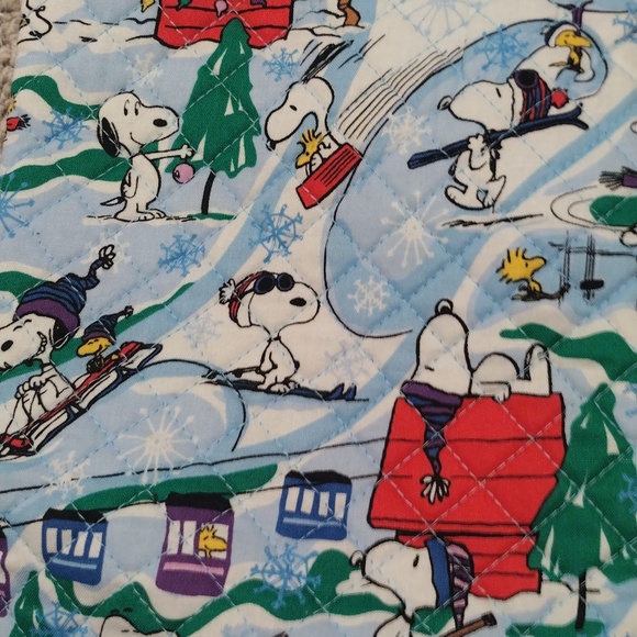 Vera Bradley+Peanuts ski slope Snoopy Christmas stocking - Picture 2 of 3